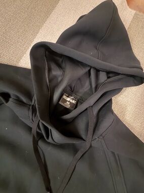 32 Degrees Black Hooded Pullover Sweatshirt